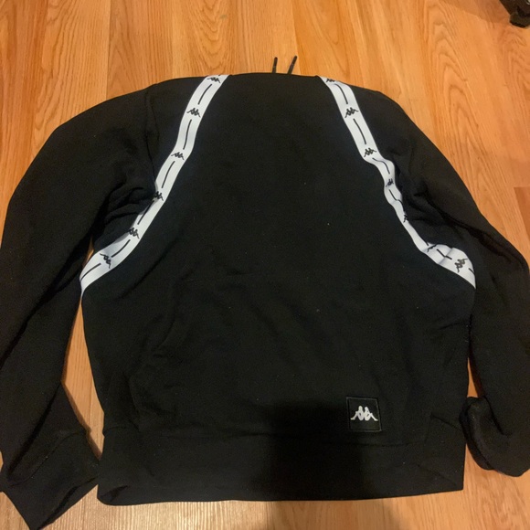 Black Kappa Pullover Hoodie size S - Picture 2 of 4